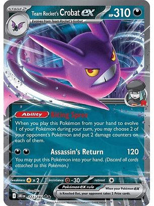 Team Rocket's Crobat ex #122