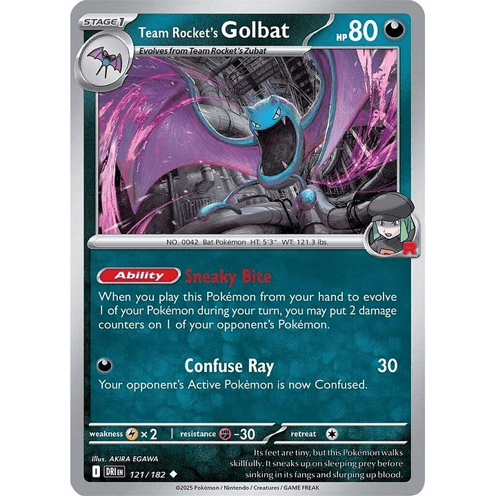Team Rocket's Golbat #121 1