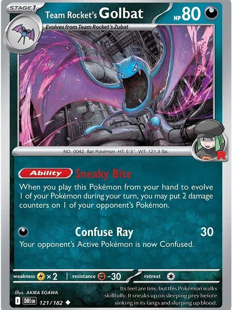 Team Rocket's Golbat #121 1