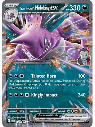 Team Rocket's Nidoking ex #119