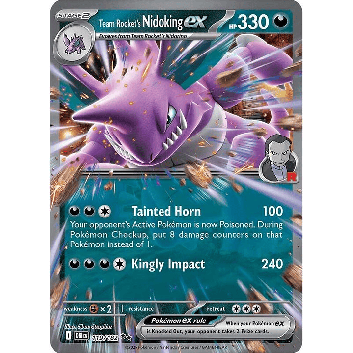 Team Rocket's Nidoking ex #119 1