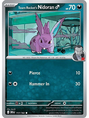 Team Rocket's Nidoran♂ #117