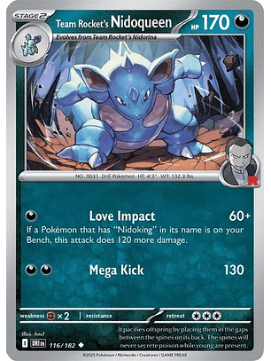 Team Rocket's Nidoqueen #116