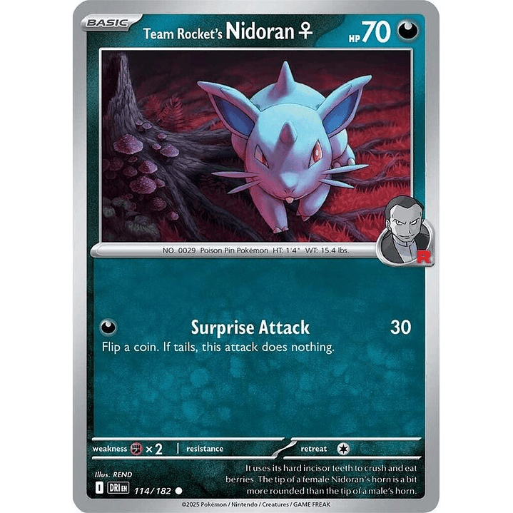 Team Rocket's Nidoran♀ #114 1