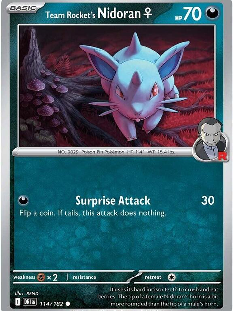 Team Rocket's Nidoran♀ #114 1