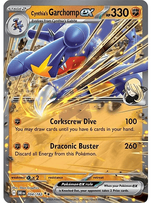 Cynthia's Garchomp ex #104