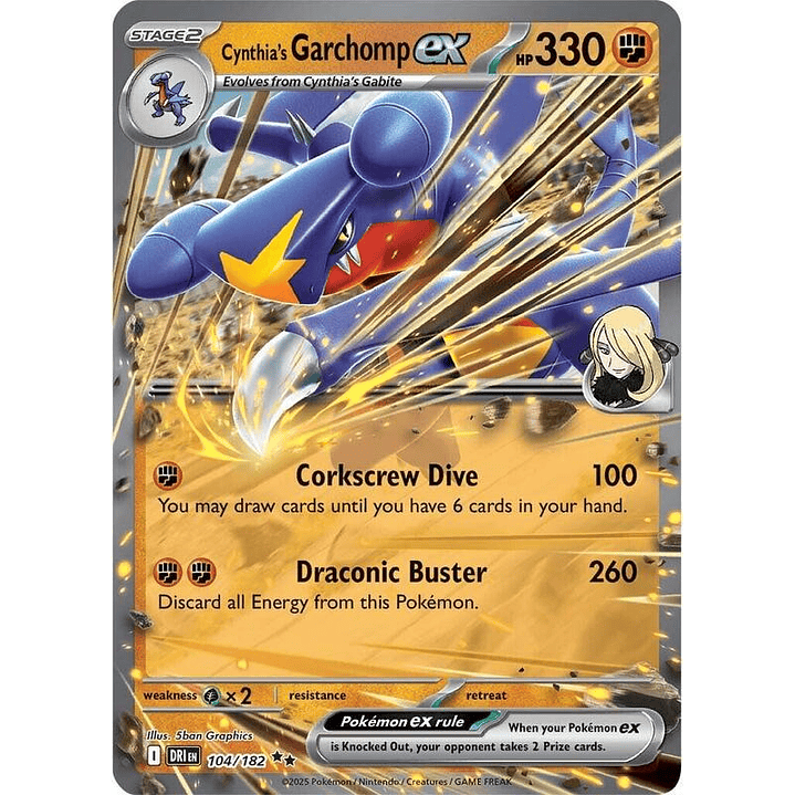 Cynthia's Garchomp ex #104 1