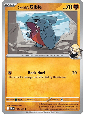 Cynthia's Gible #102