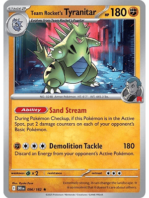 Team Rocket's Tyranitar #096