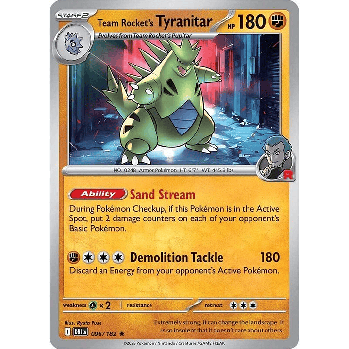 Team Rocket's Tyranitar #096 1