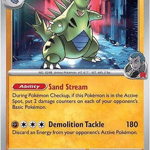 Team Rocket's Tyranitar #096