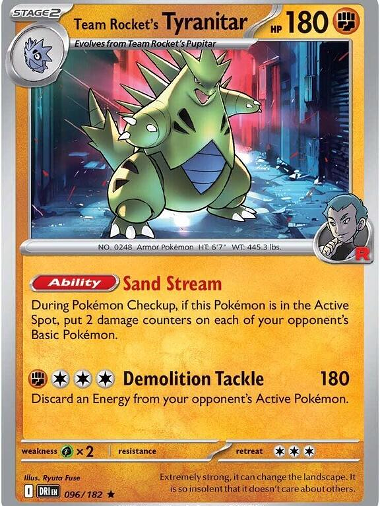 Team Rocket's Tyranitar #096 1