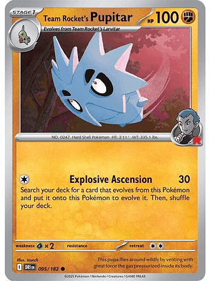 Team Rocket's Pupitar #095