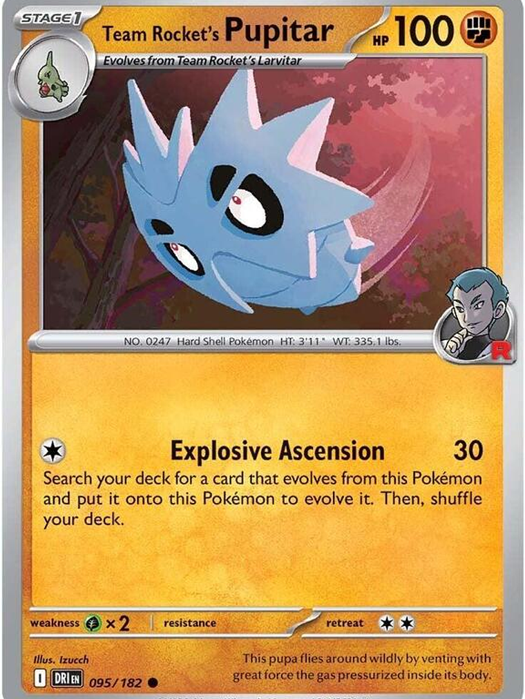 Team Rocket's Pupitar #095 1