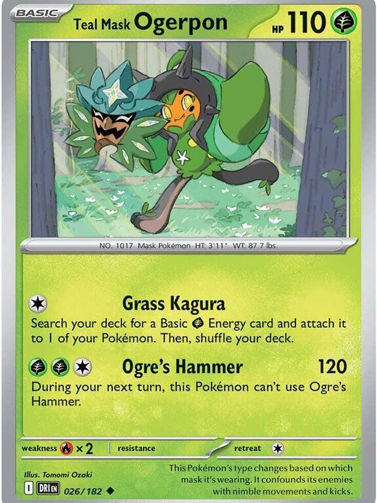 Teal Mask Ogerpon #026 1