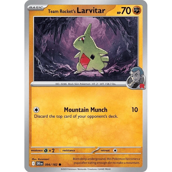 Team Rocket's Larvitar #094 1
