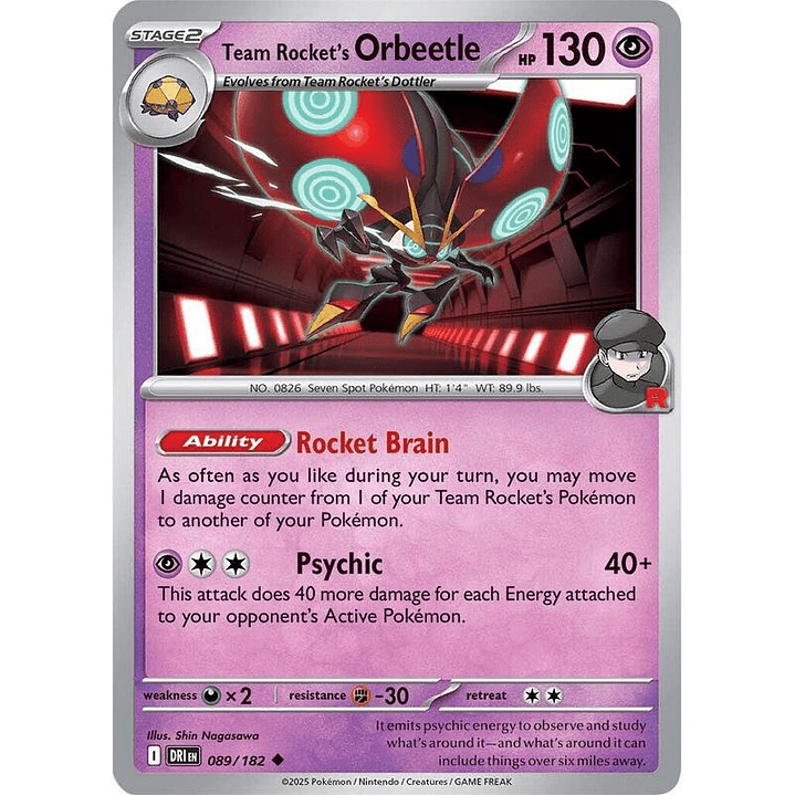 Team Rocket's Orbeetle #089 1