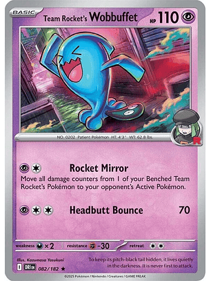 Team Rocket's Wobbuffet #082