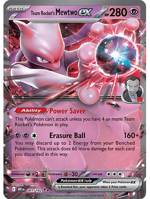 Team Rocket's Mewtwo ex #081
