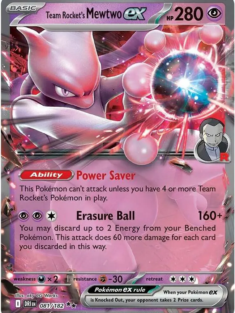 Team Rocket's Mewtwo ex #081 1