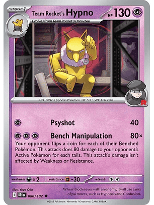 Team Rocket's Hypno #080