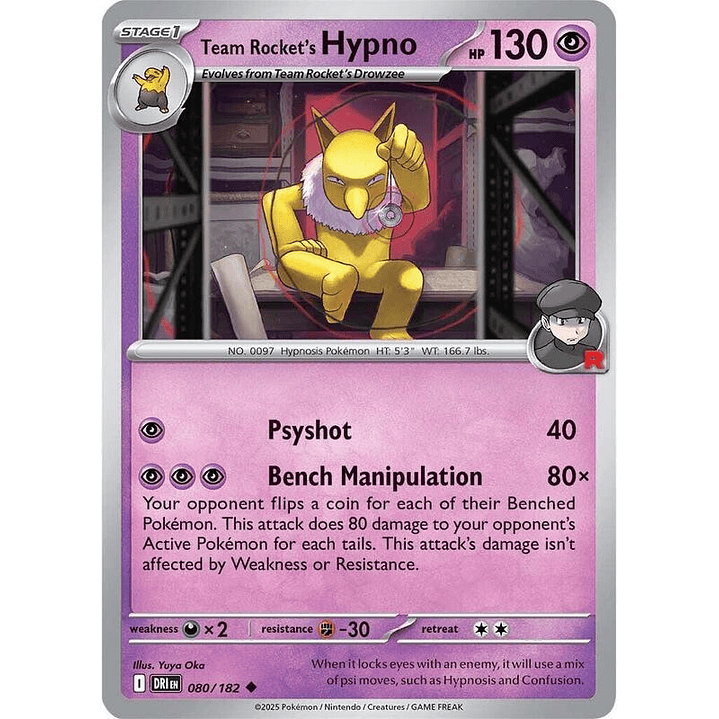 Team Rocket's Hypno #080 1