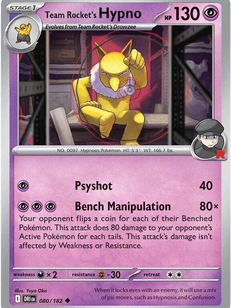 Team Rocket's Hypno #080 1