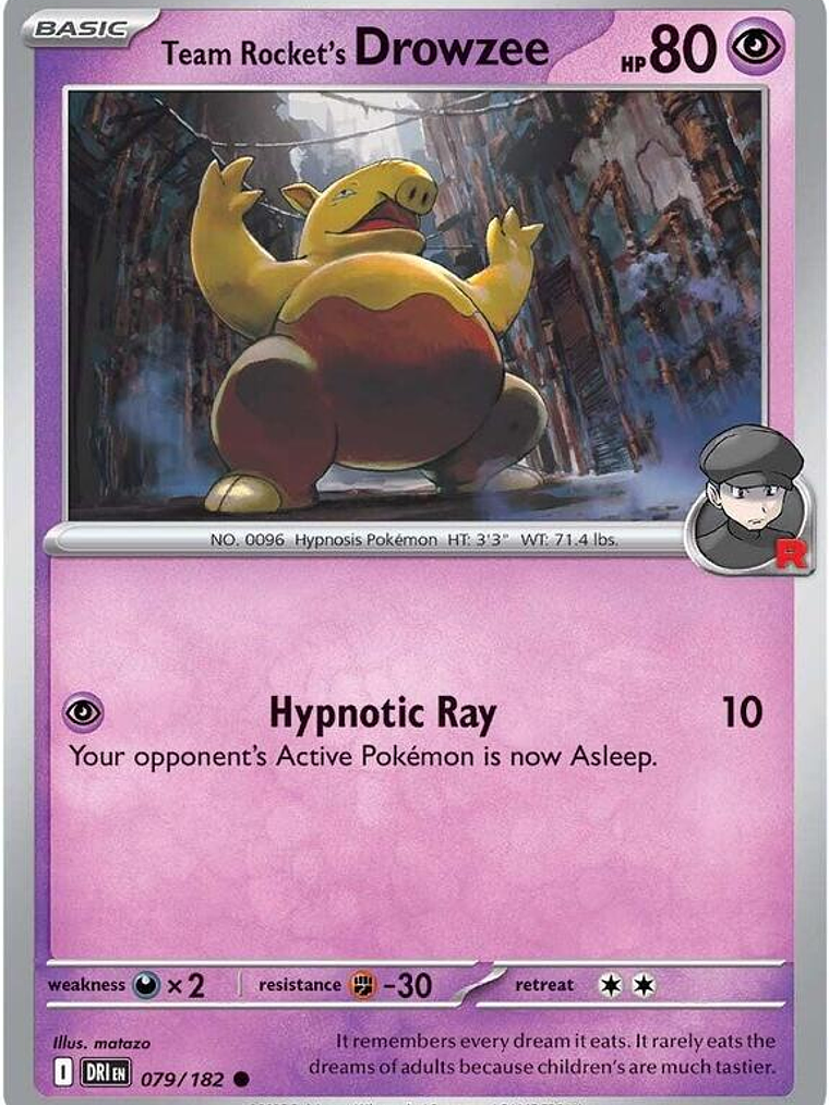 Team Rocket's Drowzee #079 1