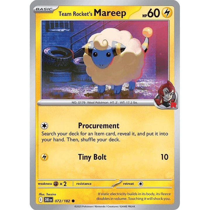 Team Rocket's Mareep #072 1