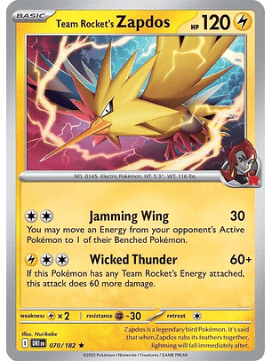 Team Rocket's Zapdos #070