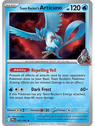 Team Rocket's Articuno #051