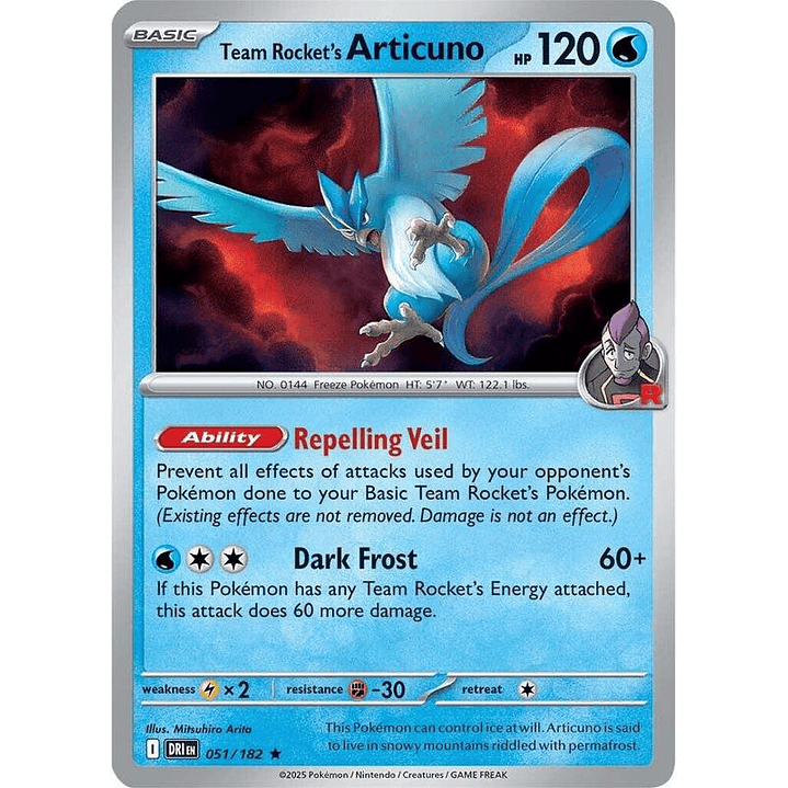 Team Rocket's Articuno #051 1