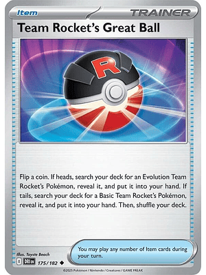 Team Rocket's Great Ball #175