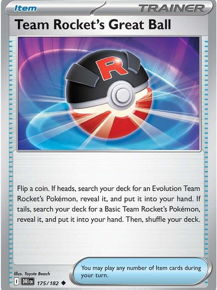 Team Rocket's Great Ball #175 1
