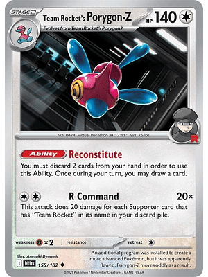 Team Rocket's Porygon-Z #155