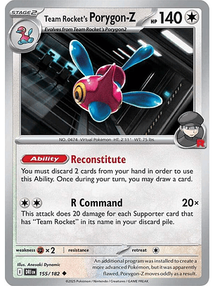 Team Rocket's Porygon-Z #155