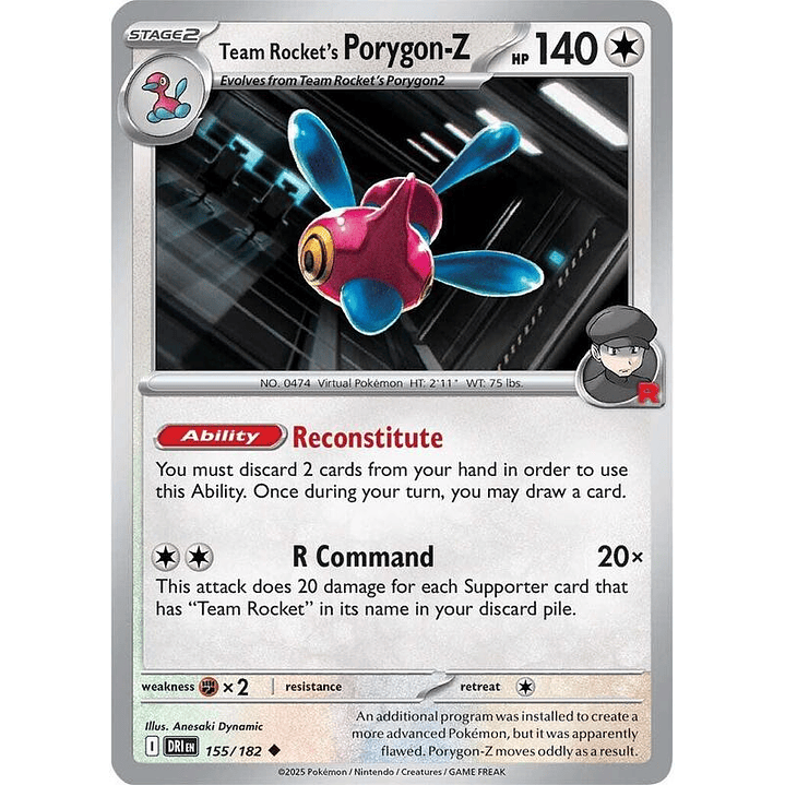 Team Rocket's Porygon-Z #155 1