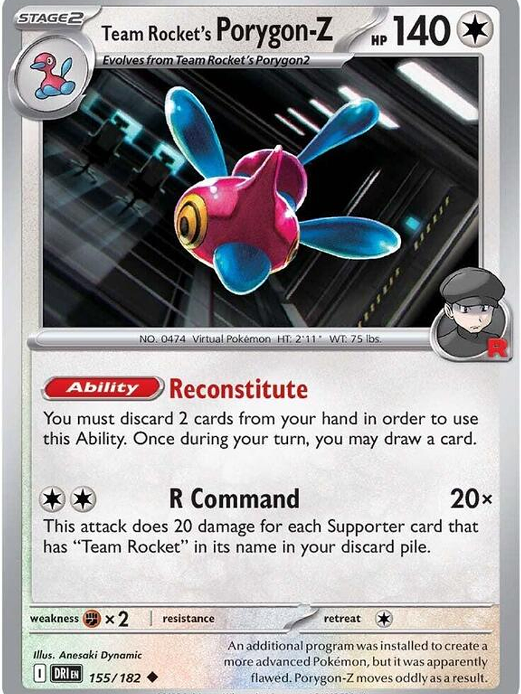 Team Rocket's Porygon-Z #155 1