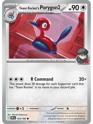 Team Rocket's Porygon2 #154