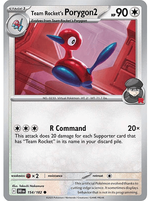 Team Rocket's Porygon2 #154