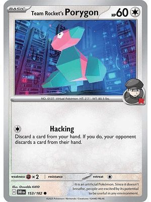 Team Rocket's Porygon #153