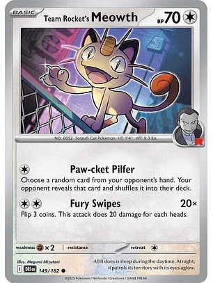 Team Rocket's Meowth #149