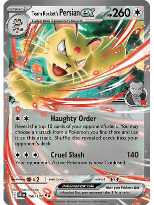 Team Rocket's Persian ex #150