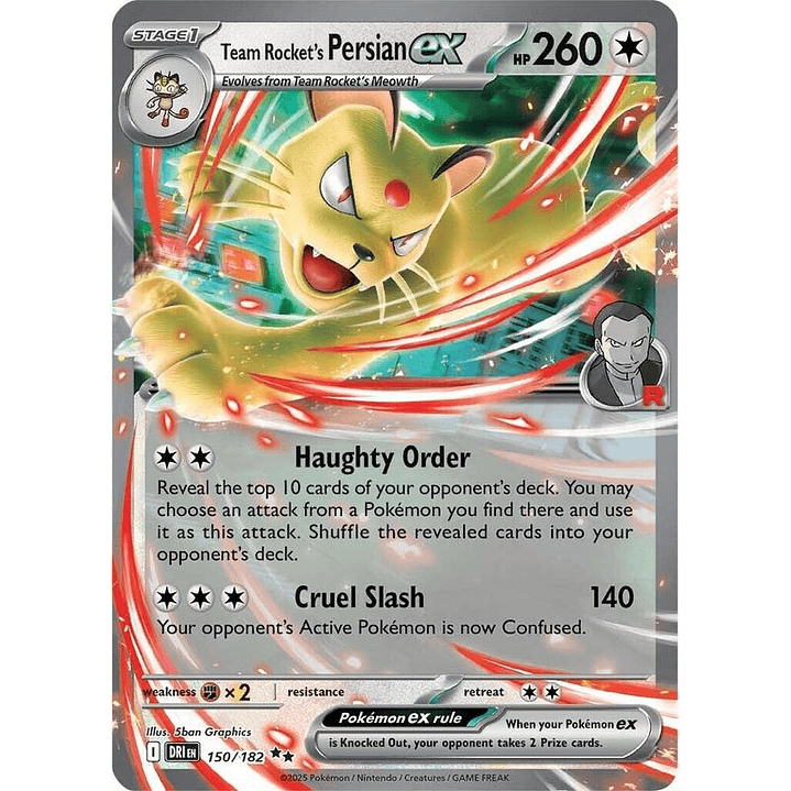 Team Rocket's Persian ex #150 1