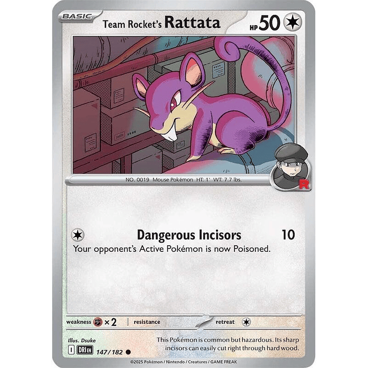 Team Rocket's Rattata #147 1