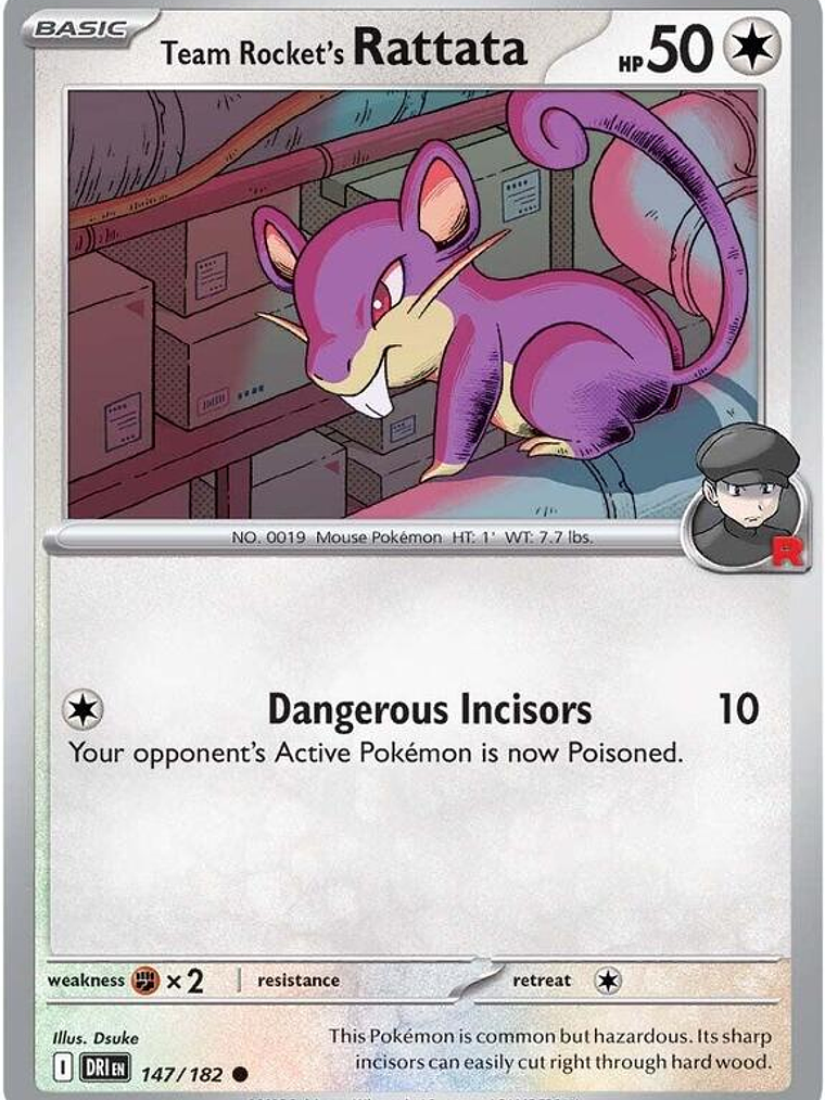 Team Rocket's Rattata #147 1