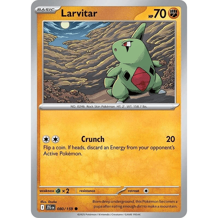 Larvitar #080 1