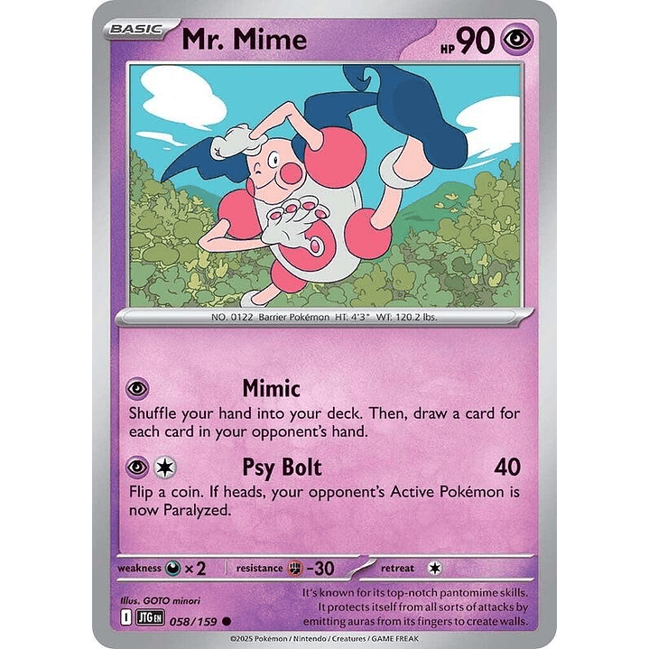 Mr. Mime #058 1
