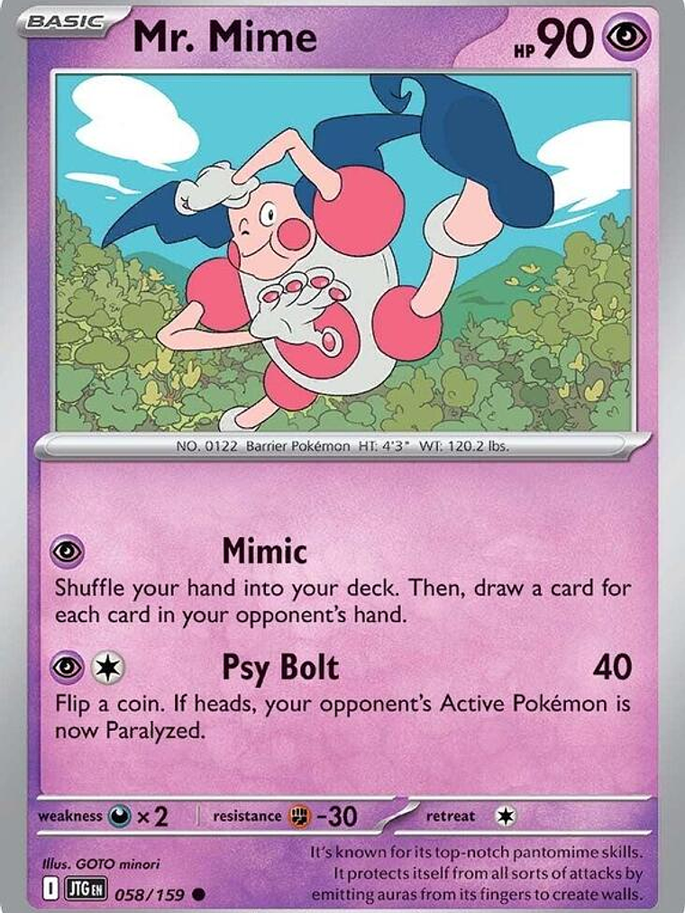 Mr. Mime #058 1