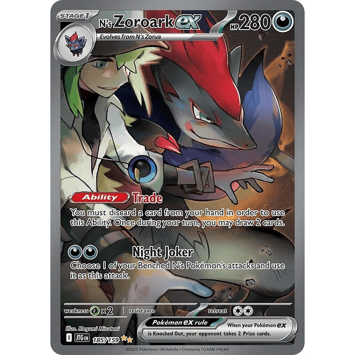 N's Zoroark ex #185 1